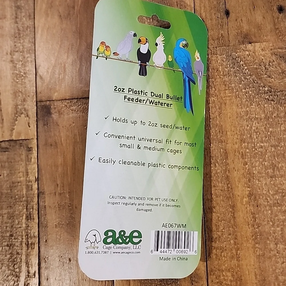 A&E Cage bullet bird feeder & waterer
